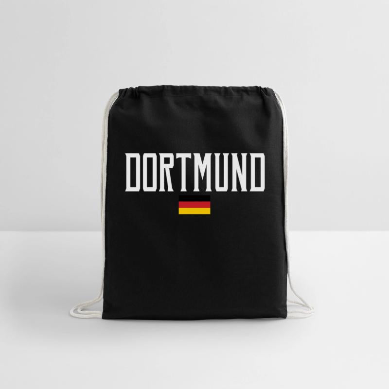 Dortmund Germany Flag White Text