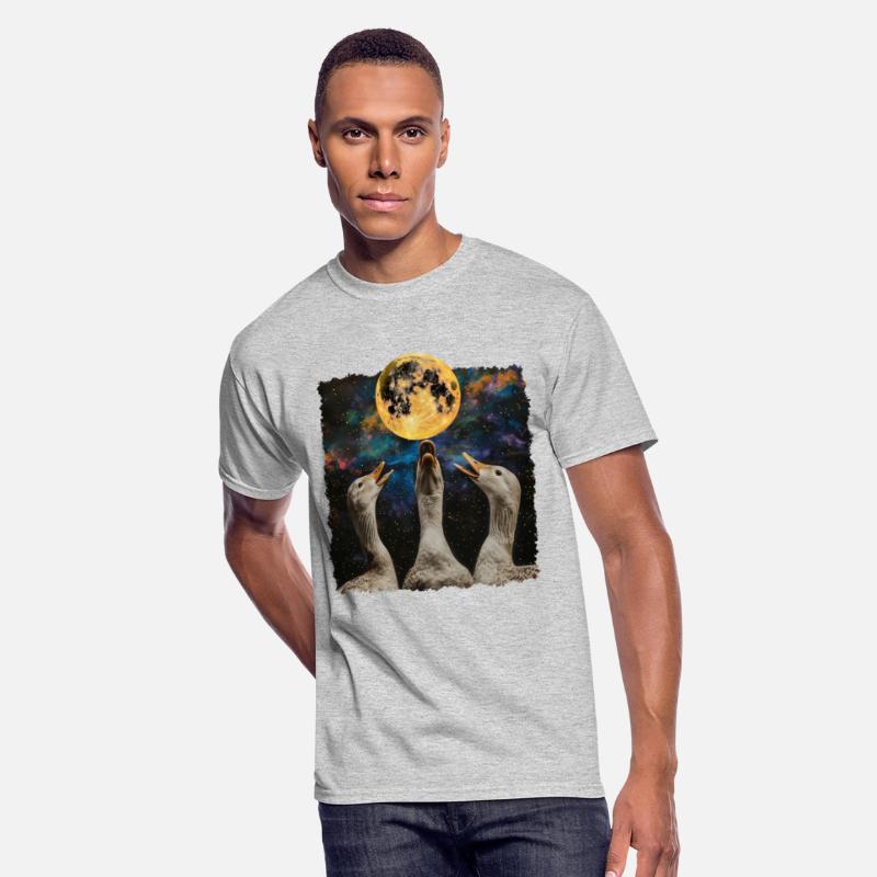 Ducks Farm Animal Farmer Howling Moon