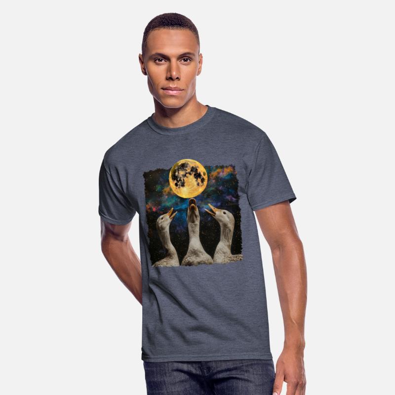 Ducks Farm Animal Farmer Howling Moon