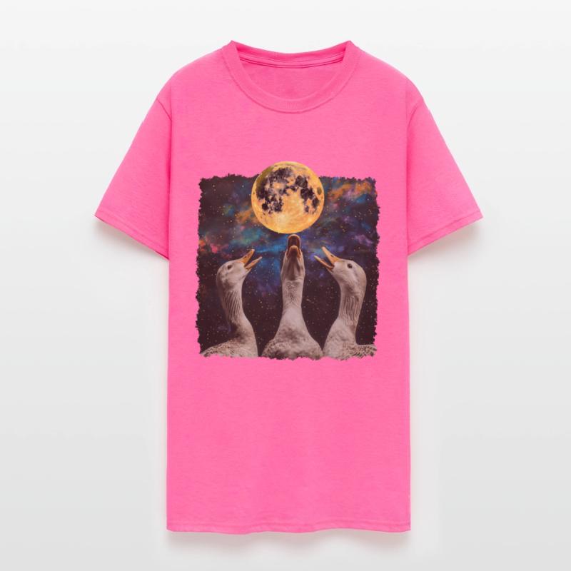 Ducks Farm Animal Farmer Howling Moon