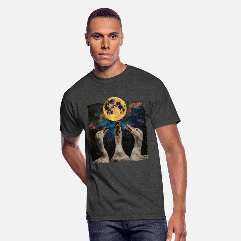 Ducks Farm Animal Farmer Howling Moon