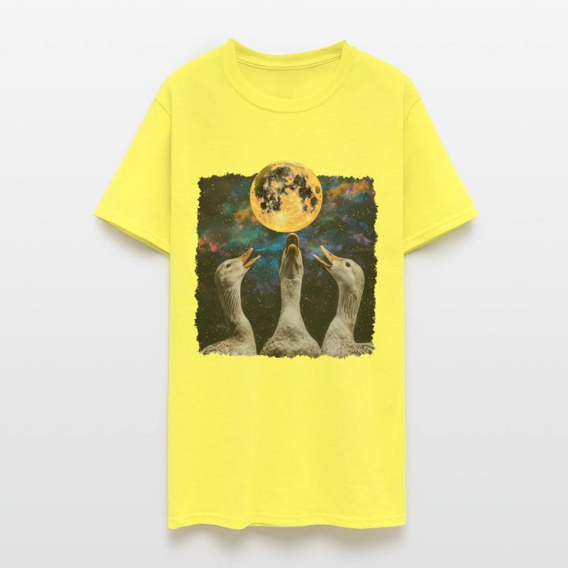 Ducks Farm Animal Farmer Howling Moon