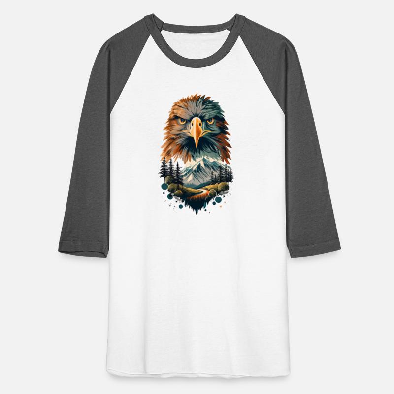 eagle and a mountain natural scenery