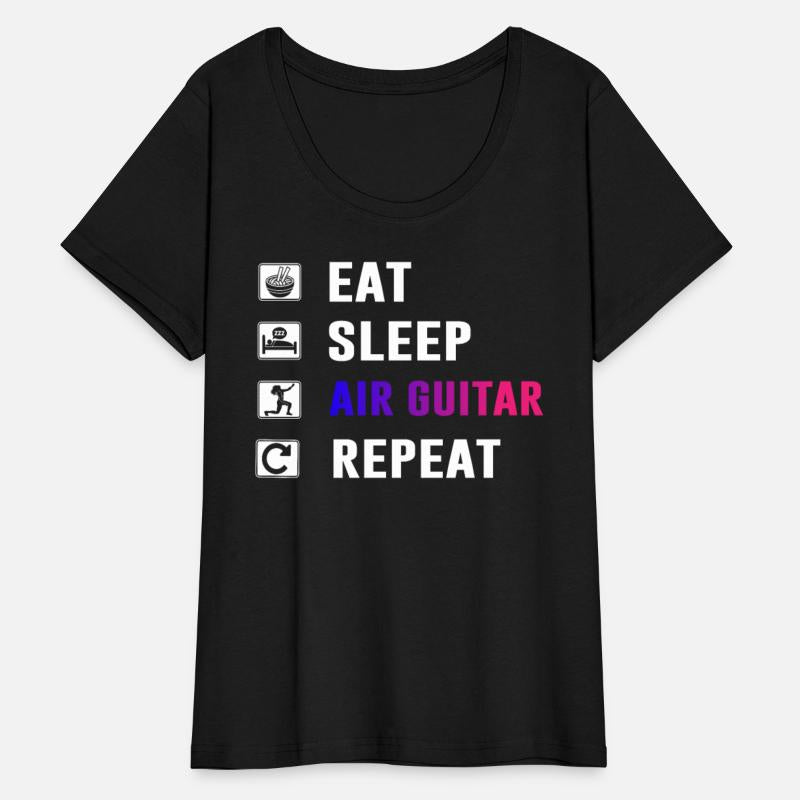 Eat Sleep Air Guitar Repeat Funny Air Guitarist