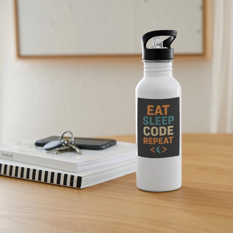 Eat Sleep Code Repeat Motivational Design