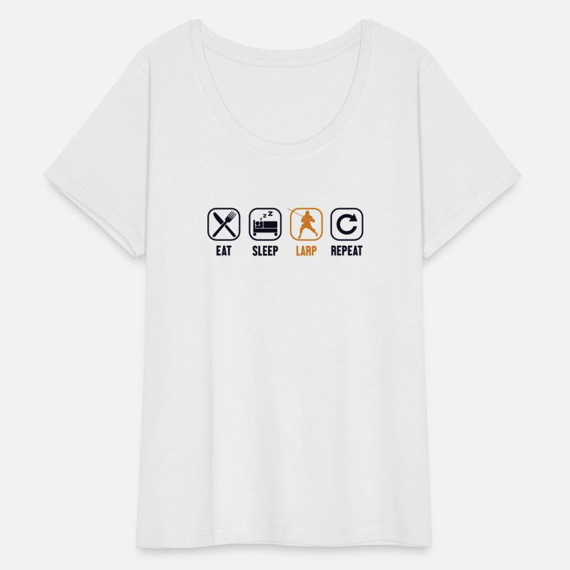 Eat Sleep LARP Repeat LARPing Armor Weapons