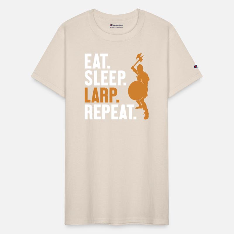 Eat Sleep LARP Repeat LARPing Weapons Armor