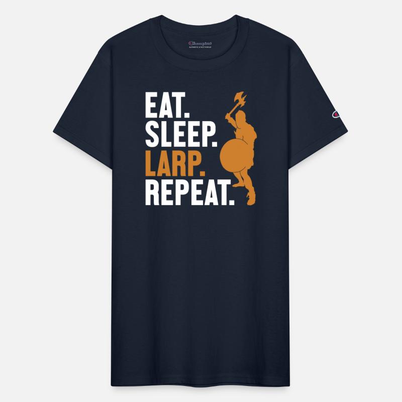 Eat Sleep LARP Repeat LARPing Weapons Armor