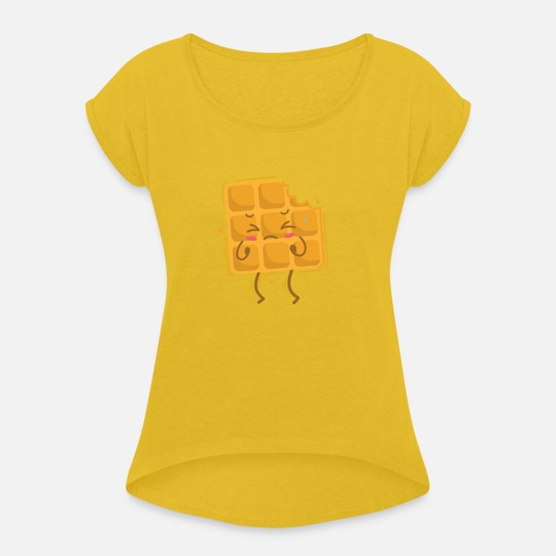 eaten Waffle Dough Pastry Snack