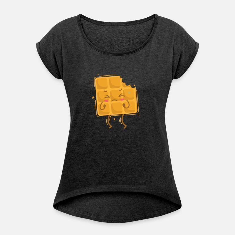 eaten Waffle Dough Pastry Snack