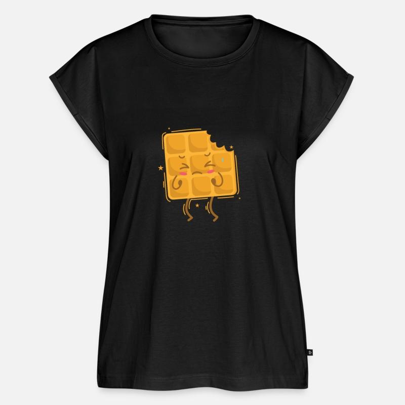 eaten Waffle Dough Pastry Snack