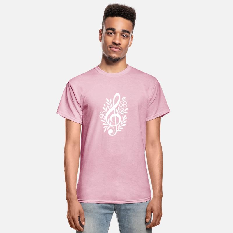 Elegant Floral Treble Clef Music Design