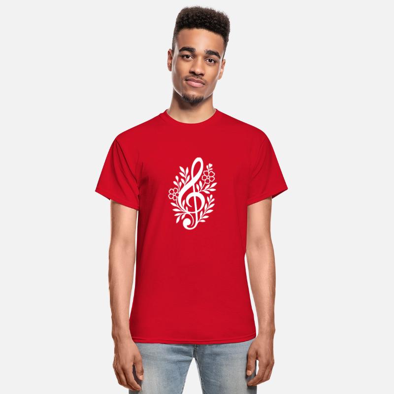 Elegant Floral Treble Clef Music Design