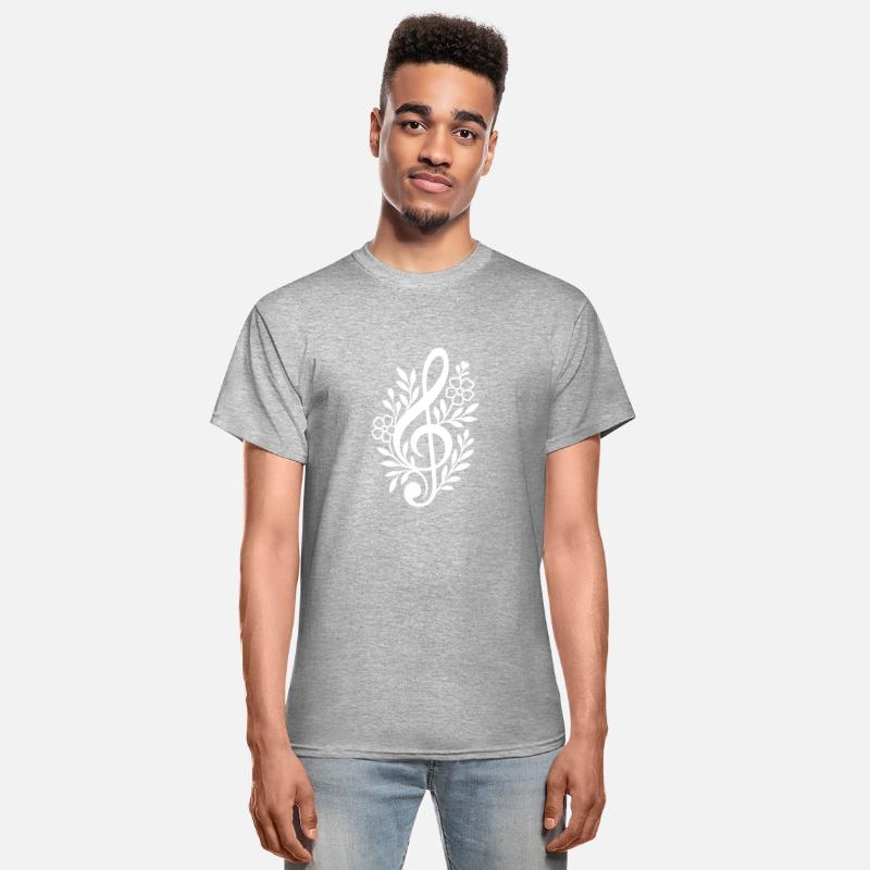 Elegant Floral Treble Clef Music Design