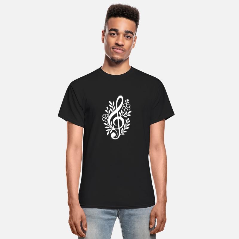 Elegant Floral Treble Clef Music Design