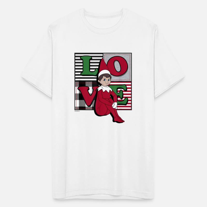 Elf on the Shelf Christmas Love Stacked Plaid