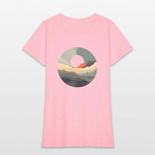 Empty Seethrough Circle Waves and Nature Urban