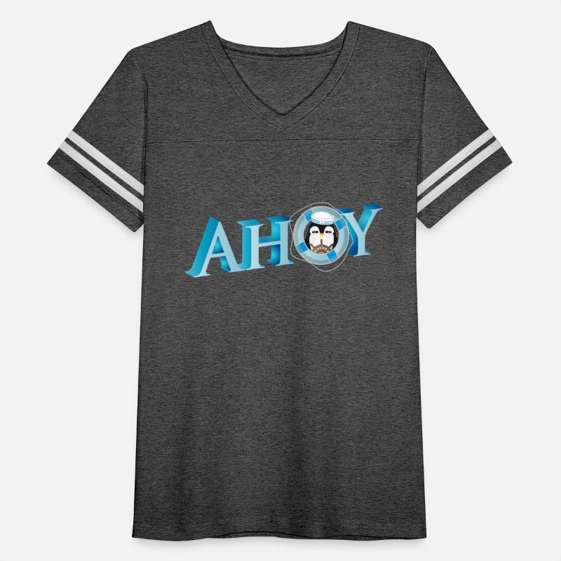 English sailor salute Ahoy with penguin sailor