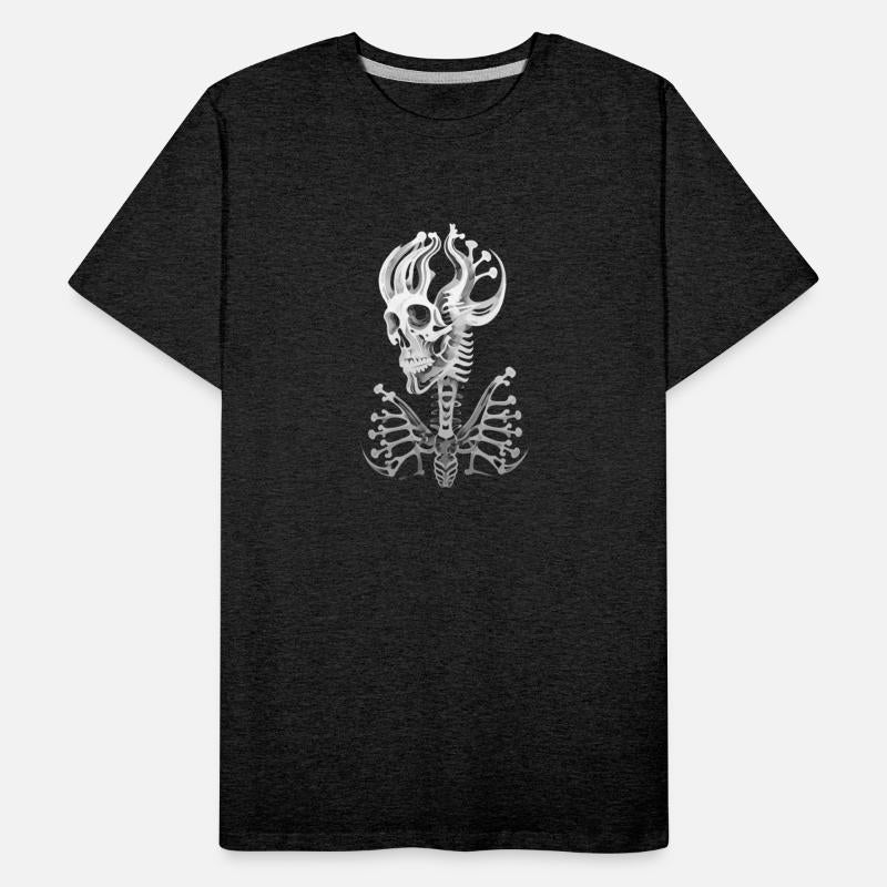 Ethereal Ossuary Bone White Ink Art