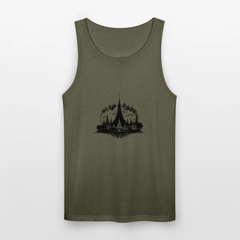 Exotic Thailand Temple Tattoo Style Reminder