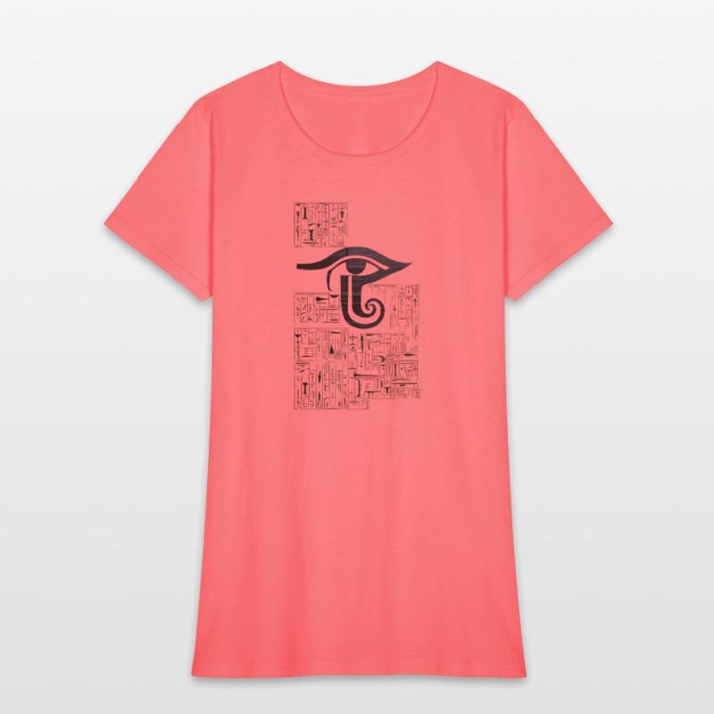 Eye of Horus Golden Hieroglyphs Ancient Egypt T-Sh