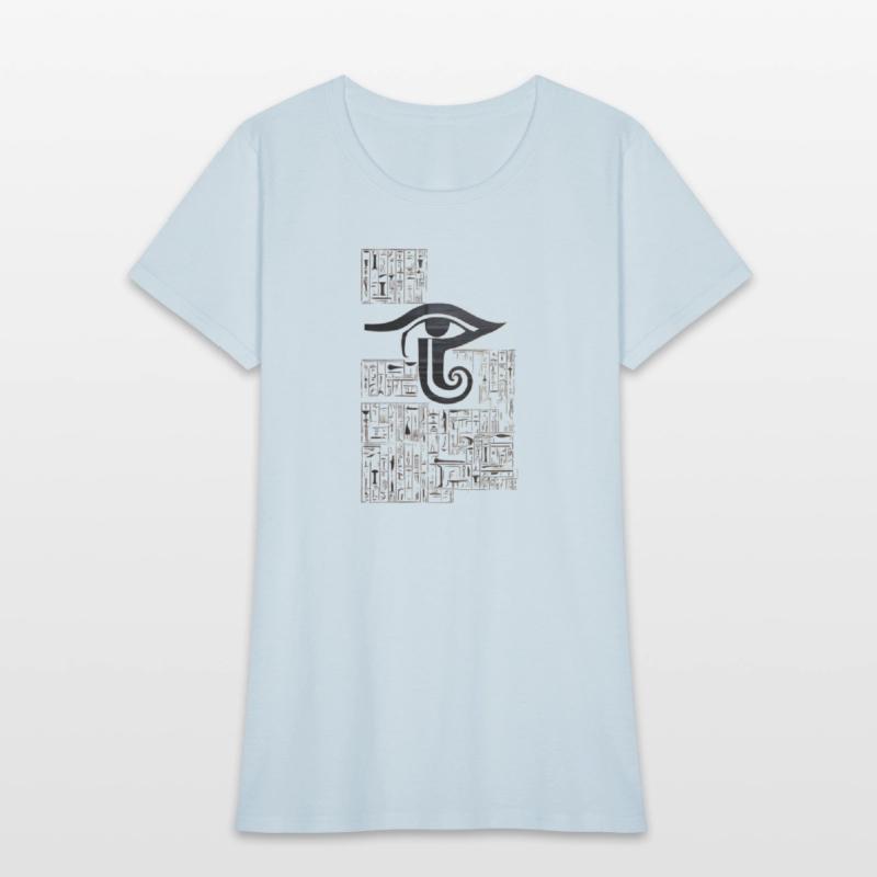 Eye of Horus Golden Hieroglyphs Ancient Egypt T-Sh