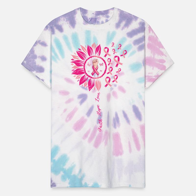 Faith Hope Love Breast Cancer Awareness Ribbon