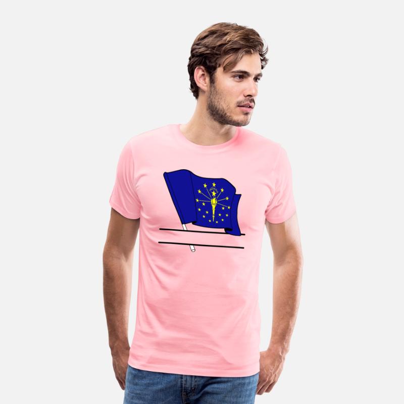 Flag Indiana text banner