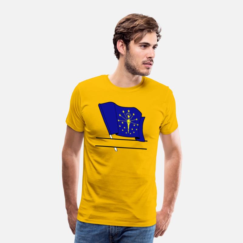 Flag Indiana text banner