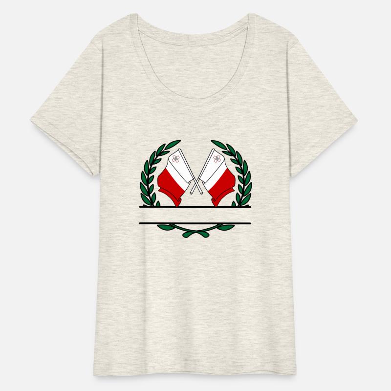 Flags Malta laurel wreath banner