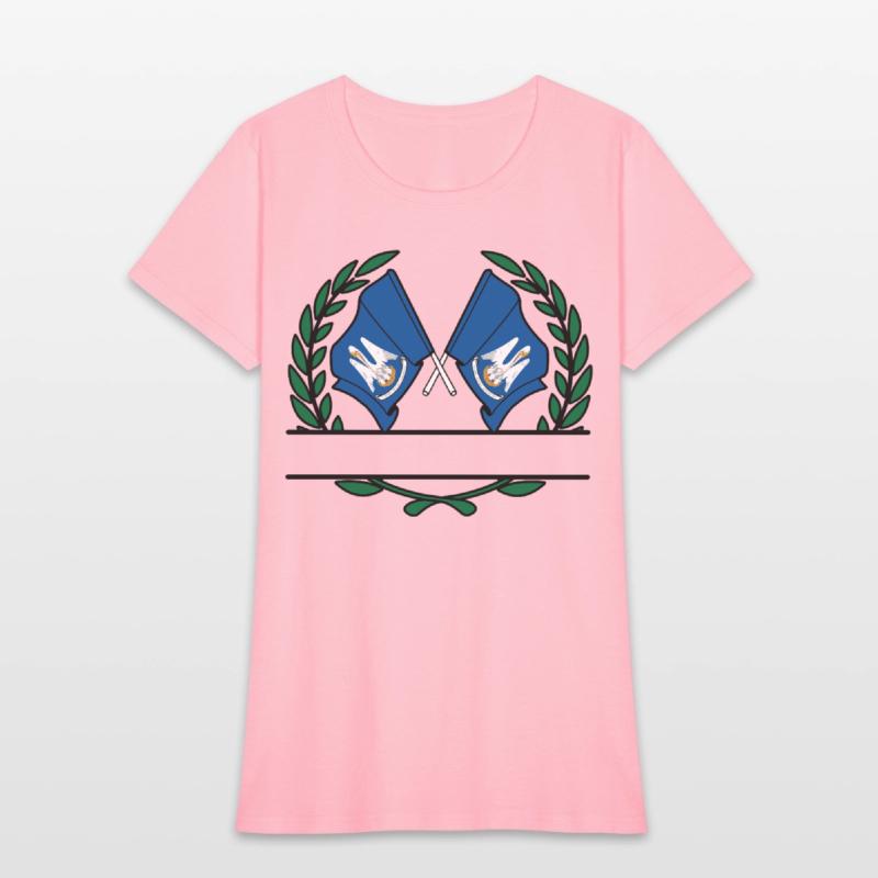 Flags USA Louisiana Laurel Wreath Banner