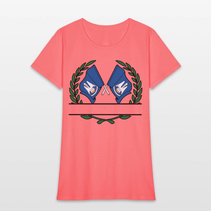 Flags USA Louisiana Laurel Wreath Banner