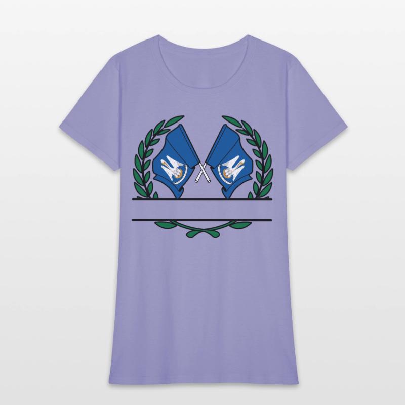 Flags USA Louisiana Laurel Wreath Banner