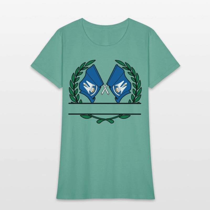 Flags USA Louisiana Laurel Wreath Banner