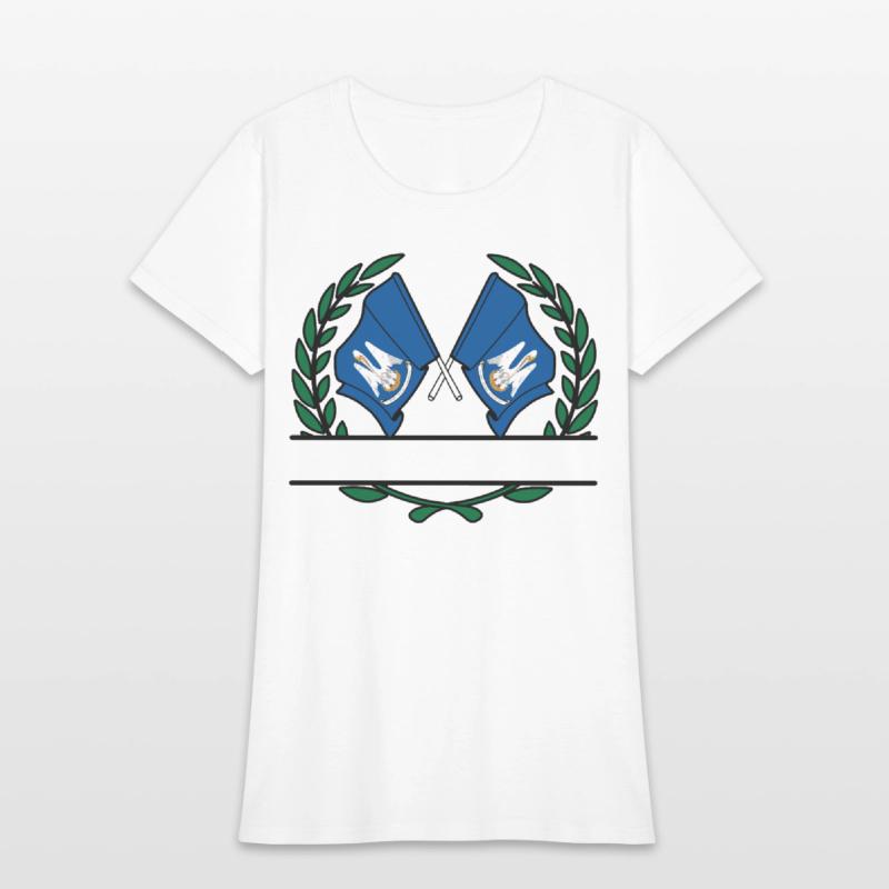 Flags USA Louisiana Laurel Wreath Banner