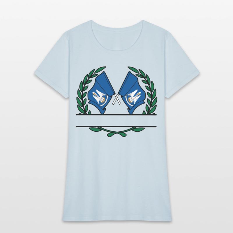 Flags USA Louisiana Laurel Wreath Banner