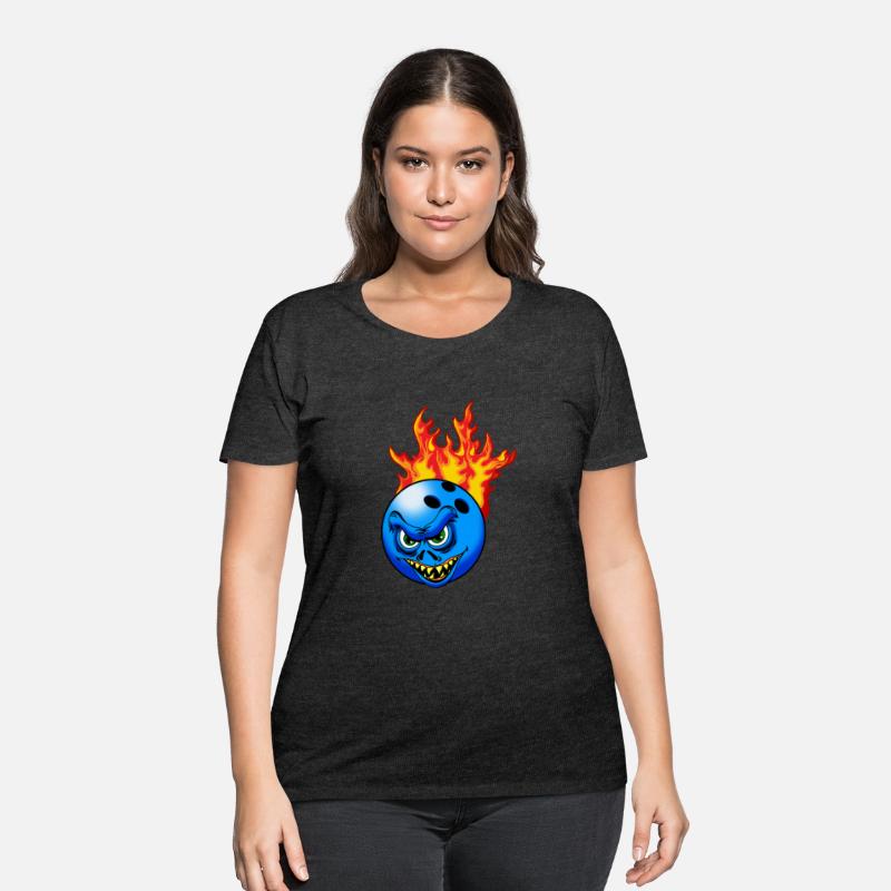 Flaming Monster Bowling Ball