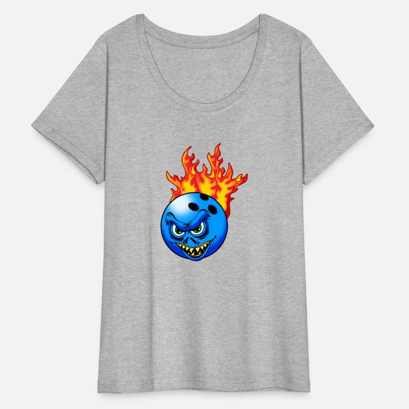 Flaming Monster Bowling Ball