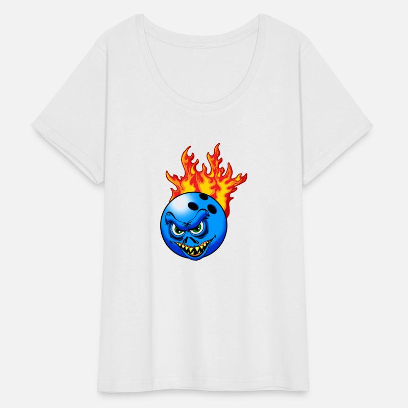 Flaming Monster Bowling Ball