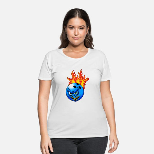 Flaming Monster Bowling Ball