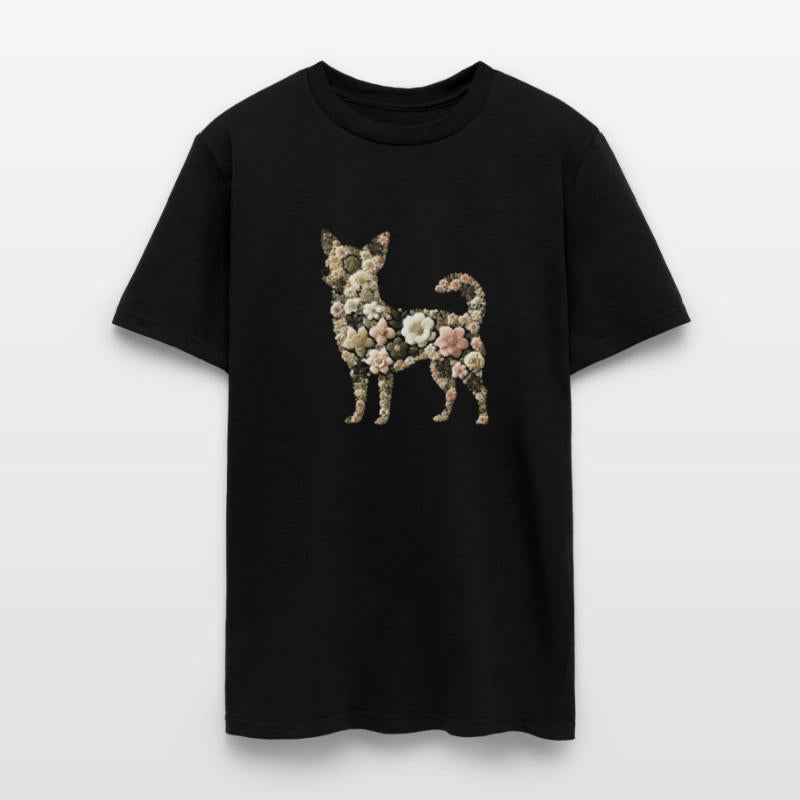 Floral Chihuahua: Delicate Nature-Inspired Pet Sil