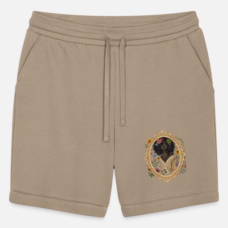 Flower Woman in a Vintage Frame