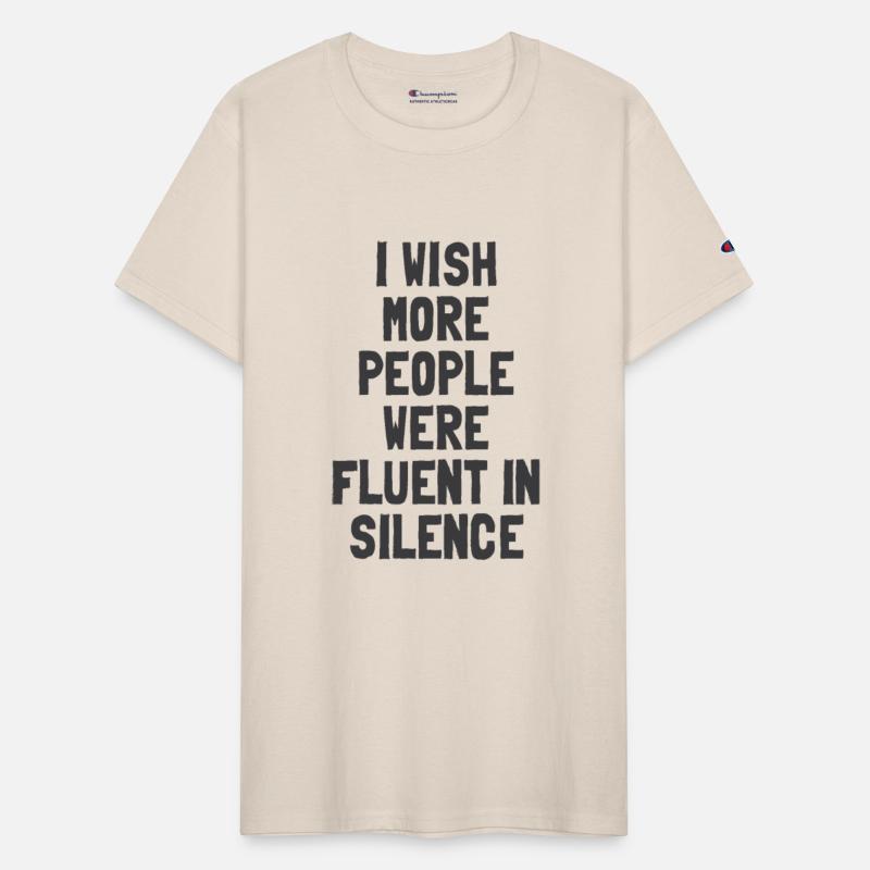 Fluent in Silence - Funny Introvert Design