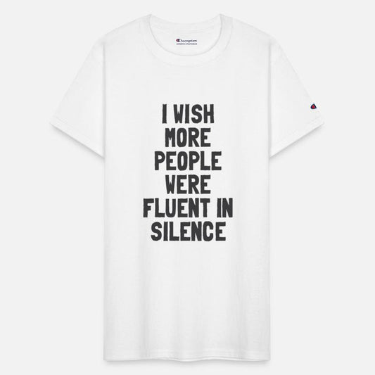 Fluent in Silence - Funny Introvert Design
