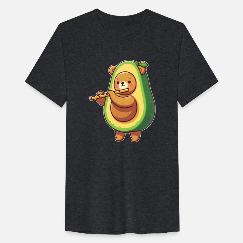 Flute-Playing Avocado Bear