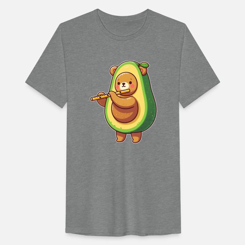 Flute-Playing Avocado Bear