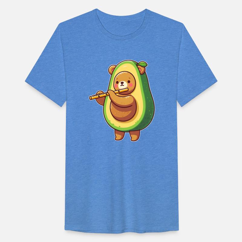 Flute-Playing Avocado Bear