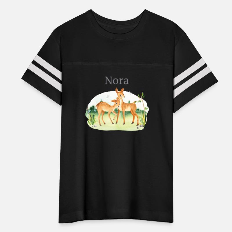 Forest Animal Deer Flowers Name Nora