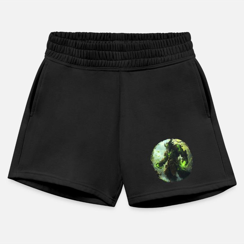 Forest Guardian with Green Magic and Wild Energy