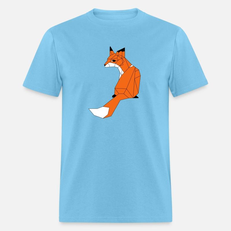 Fox made of triangles and polygons - colors